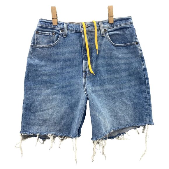 Abercrombie & Fitch Shorts Women's 28 x 5* Curve Love Cut Off  Jorts 90's Skater - Picture 1 of 13